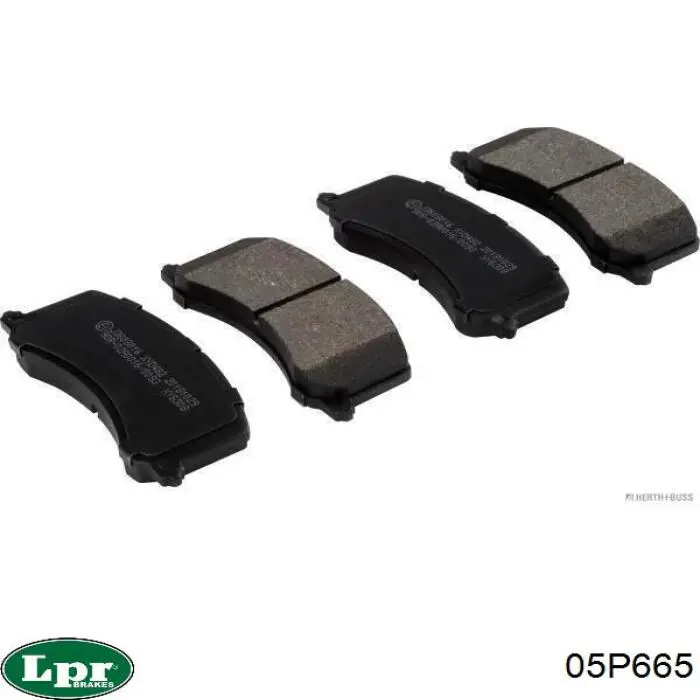 Передні тормозні колодки 05P665 LPR