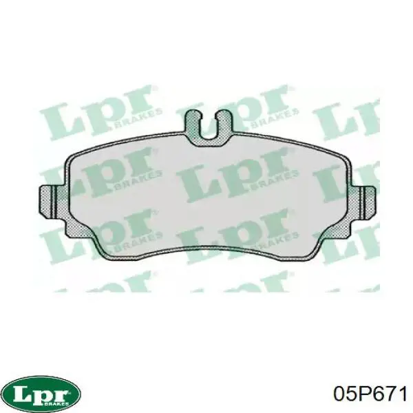 Купити 05P671 LPR Колодки гальмівні передні, дискові