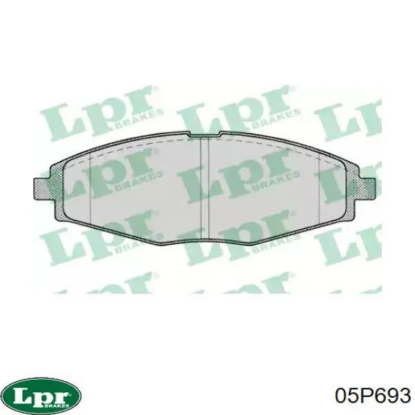 Передні тормозні колодки 05P693 LPR
