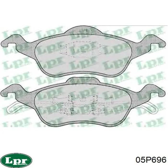 Передні тормозні колодки 05P696 LPR