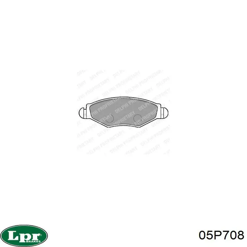 Гальмівні колодки LPR 05P708 ціна, від 13.43 USD