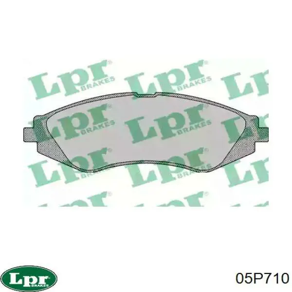05P710 LPR колодки гальмівні передні, дискові