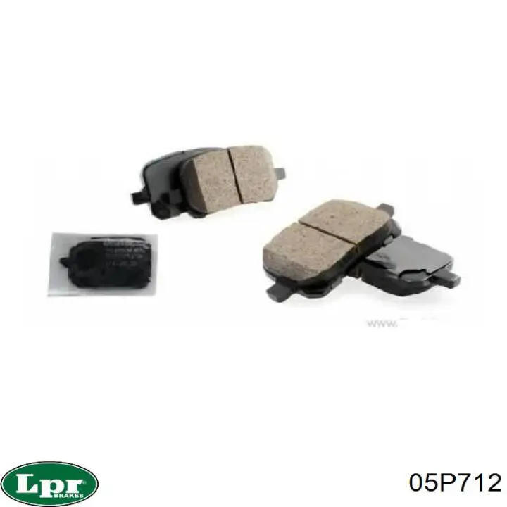Передні тормозні колодки 05P712 LPR
