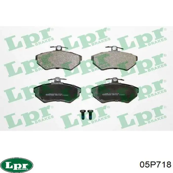 Передні тормозні колодки 05P718 LPR