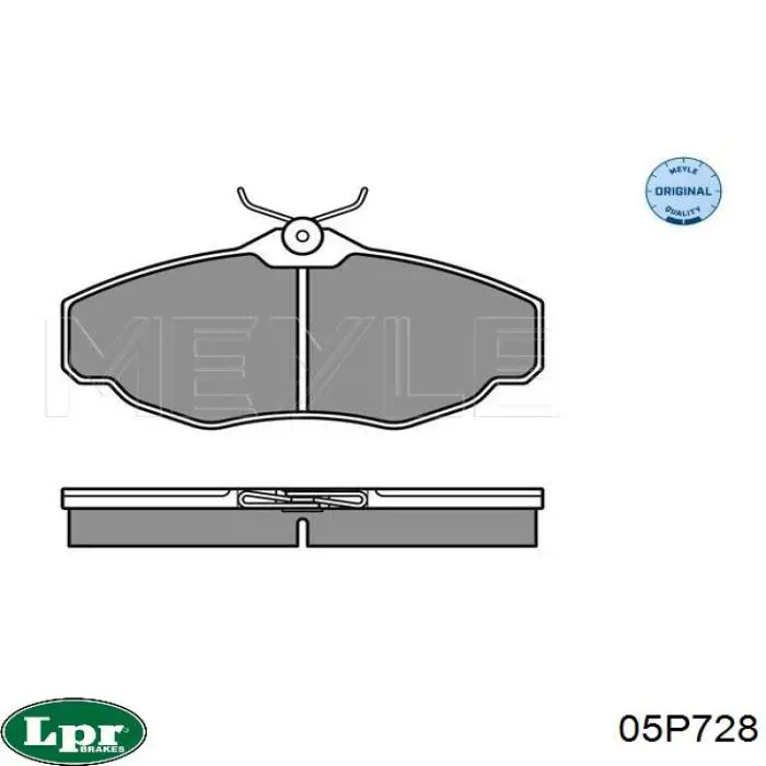 Гальмівні колодки LPR 05P728 ціна, від 25.39 USD