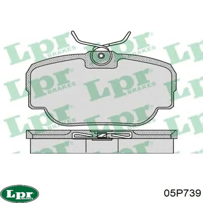 Купити 05P739 LPR Задні колодки
