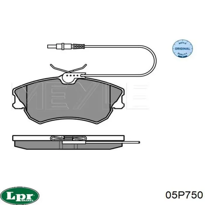 Тормозні колодки LPR 05P750