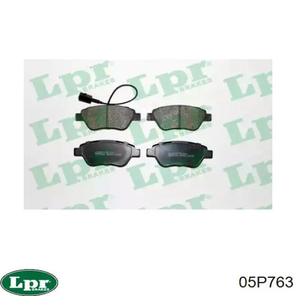 Передні тормозні колодки 05P763 LPR