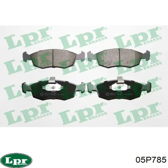 05P785 LPR колодки гальмівні передні, дискові