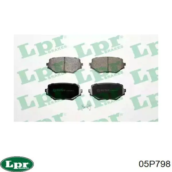 Гальмівні колодки LPR 05P798 ціна, від 16.47 USD