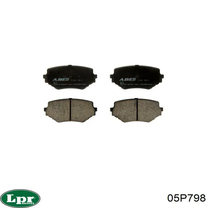 Передні тормозні колодки 05P798 LPR