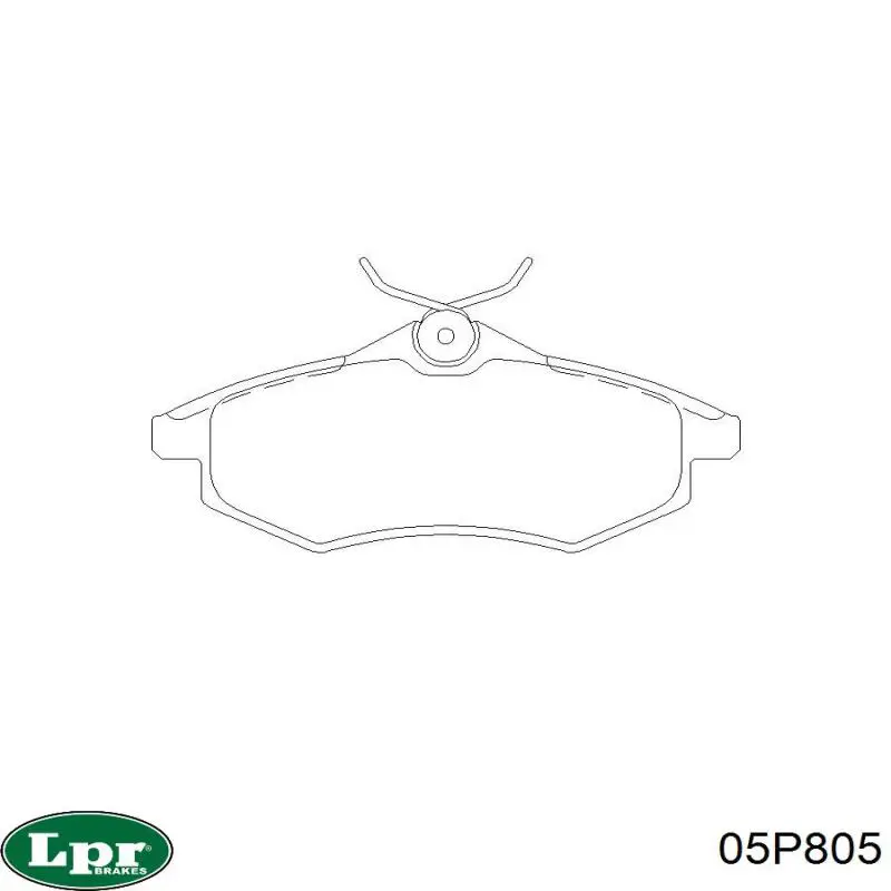 Гальмівні колодки LPR 05P805 ціна, від 19.03 USD