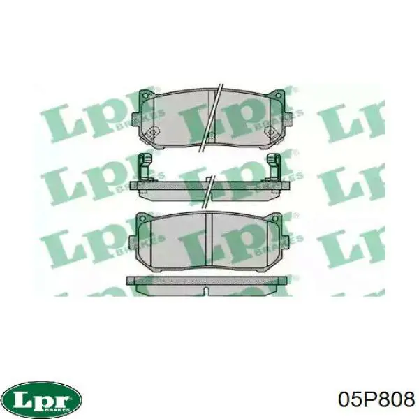Купити 05P808 LPR Задні колодки