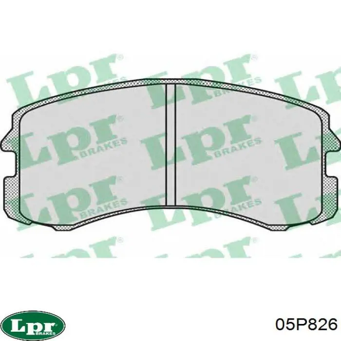 Колодки гальмівні передні, дискові 05P826 LPR