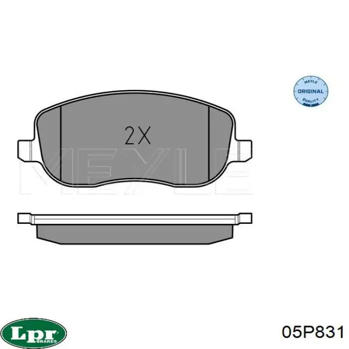 Гальмівні колодки LPR 05P831 ціна, від 21.12 USD
