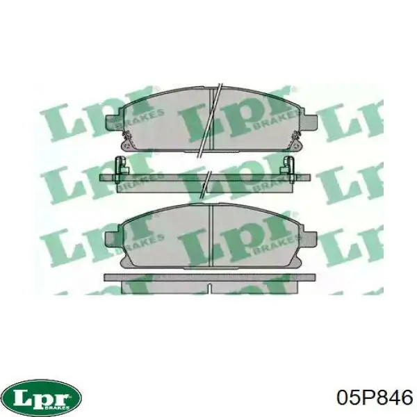 Гальмівні колодки LPR 05P846 ціна, від 21.97 USD