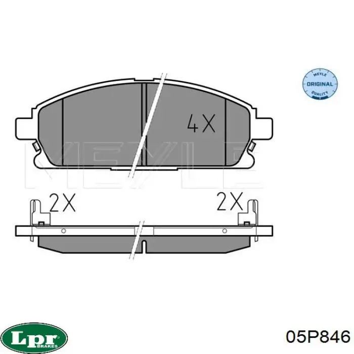 Тормозні колодки LPR 05P846