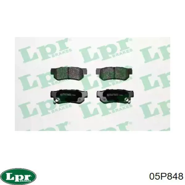 Задні дискові колодки LPR 05P848