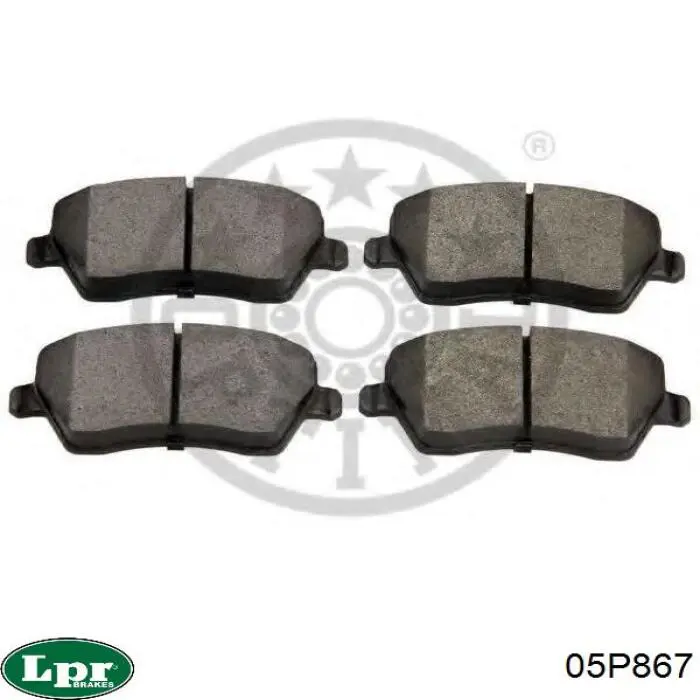 Передні тормозні колодки 05P867 LPR