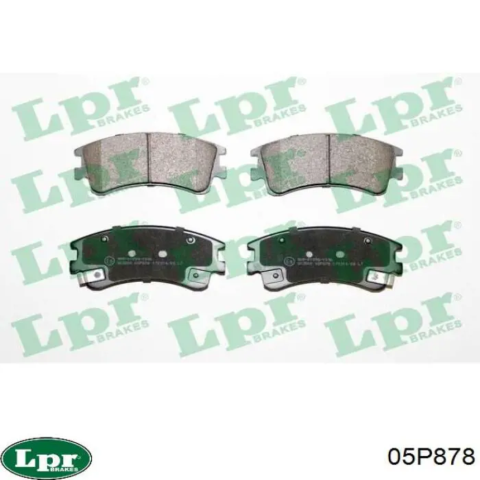 Передні тормозні колодки 05P878 LPR