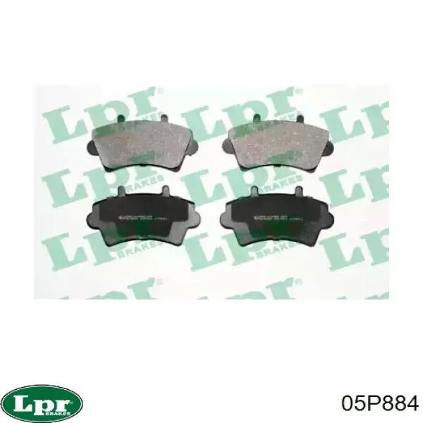 Передні тормозні колодки 05P884 LPR