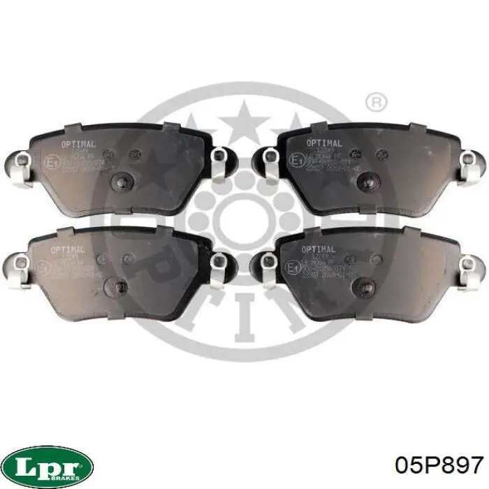Задні гальмівні колодки LPR 05P897 ціна, від 19.43 USD