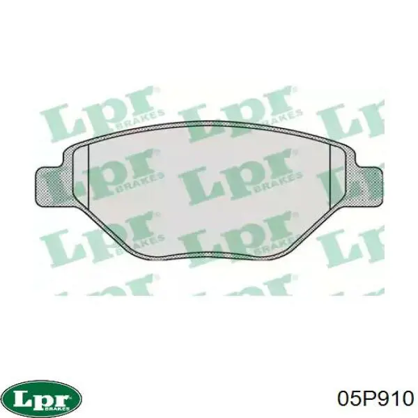 Купити 05P910 LPR Колодки гальмівні передні, дискові