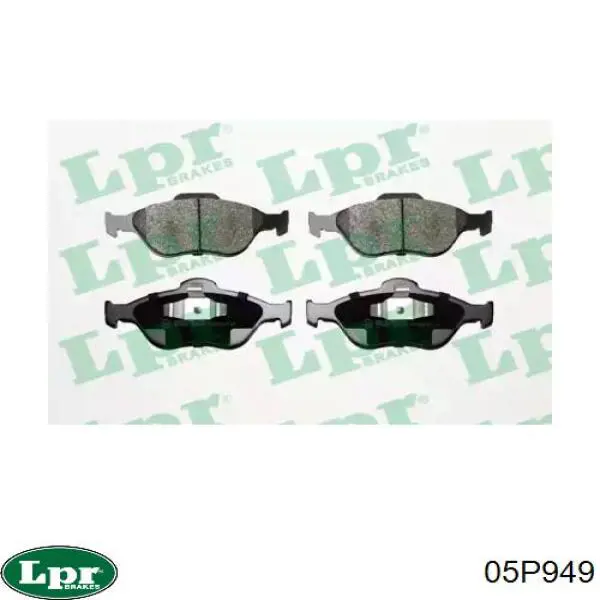 Передні тормозні колодки 05P949 LPR