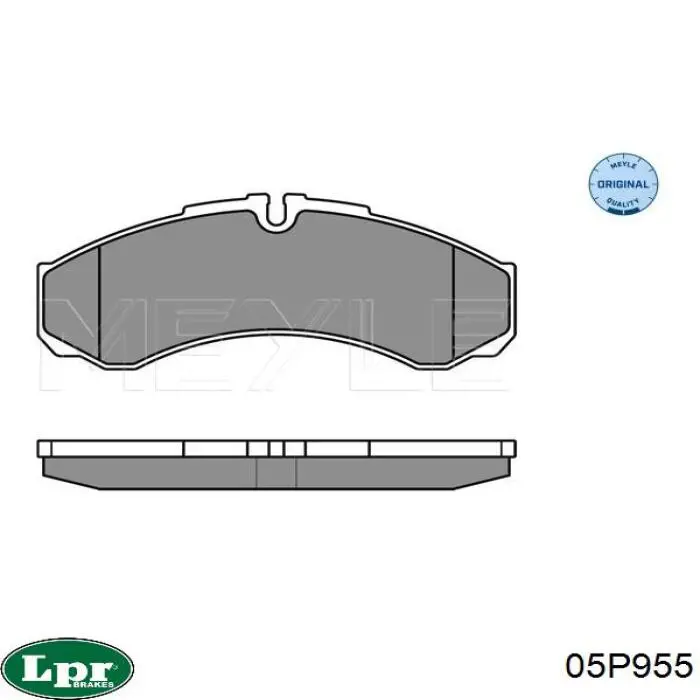Передні тормозні колодки 05P955 LPR