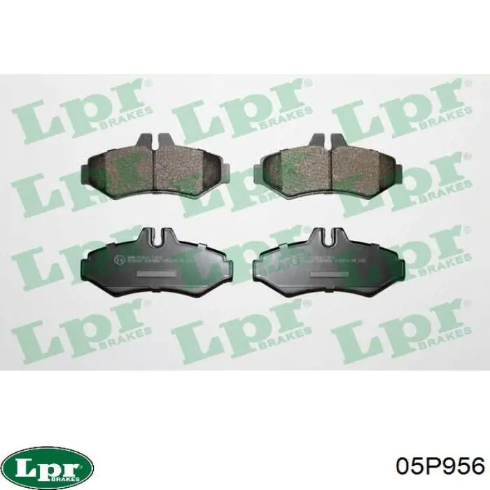 Задні гальмівні колодки LPR 05P956 ціна, від 16.15 USD