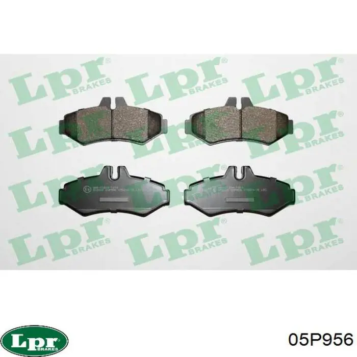 Задні гальмівні колодки 05P956 LPR