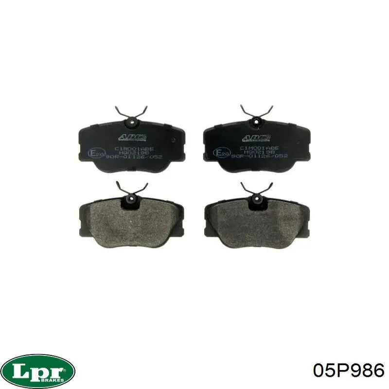 Гальмівні колодки LPR 05P986 ціна, від 16.91 USD