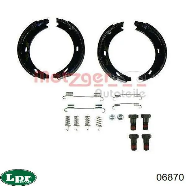 Колодки ручника / стоянкового гальма LPR 06870 ціна, від 10.55 USD
