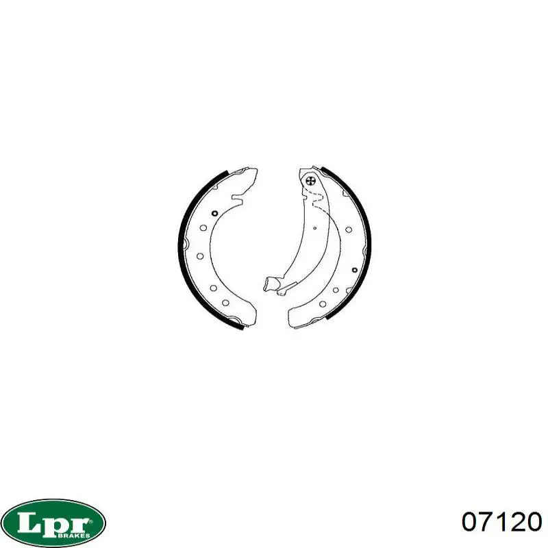 Колодки гальмові задні, барабанні LPR 07120 ціна, від 27.72 USD