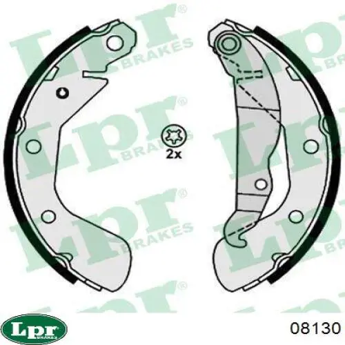 Колодки гальмові задні, барабанні 08130 LPR