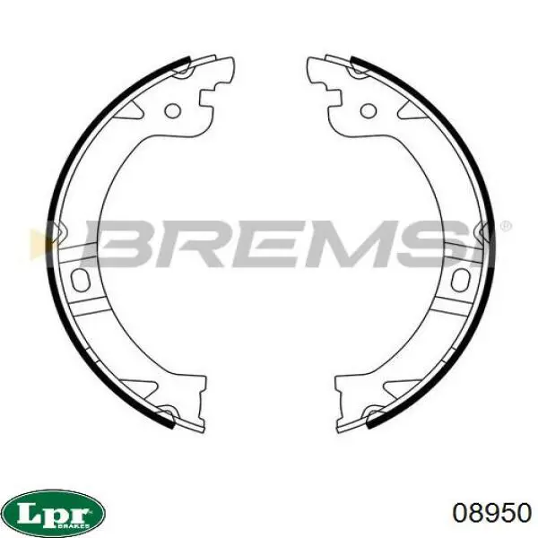 Колодки стоянкового гальма LPR 08950