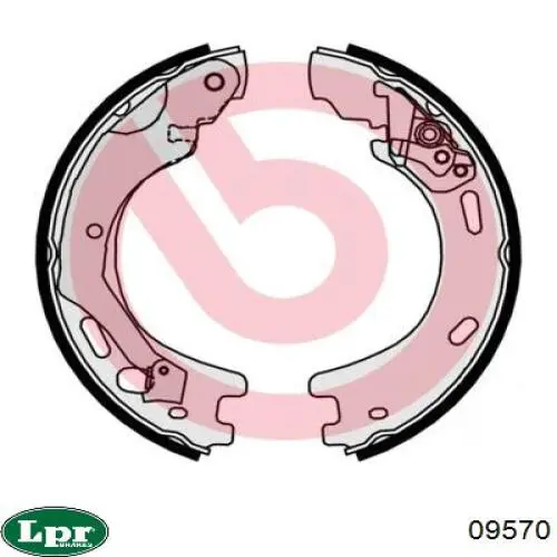 Колодки ручника 09570 LPR