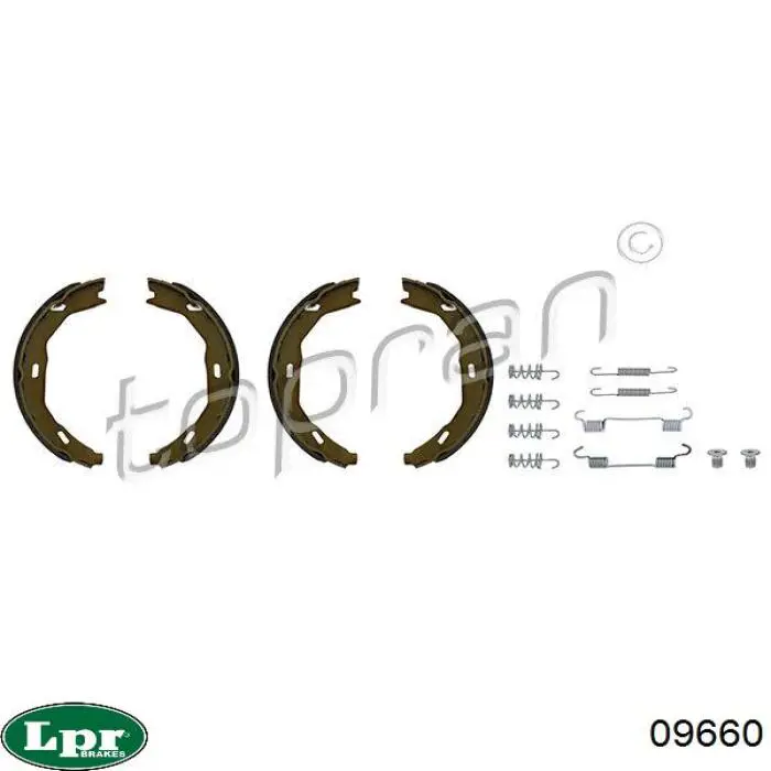 Колодки ручника / стоянкового гальма LPR 09660 ціна, від 22.71 USD