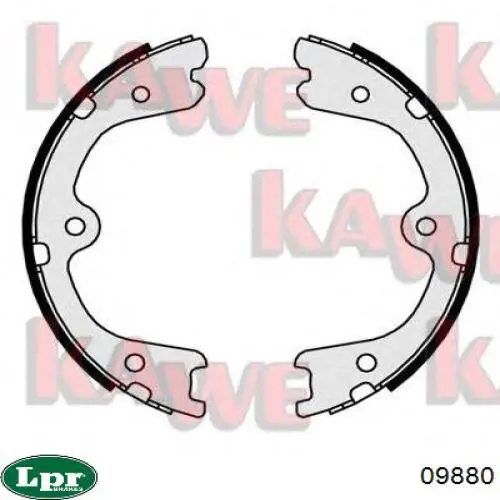 Колодки стоянкового гальма LPR 09880