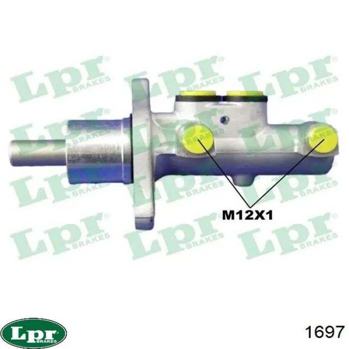 Циліндр головний гальма (Гідротормоз) LPR 1697 ціна, від 62.89 USD