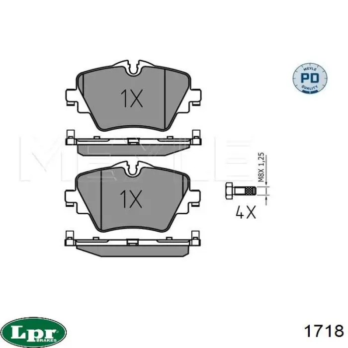 Циліндр головний гальма (Гідротормоз) LPR 1718 ціна, від 71.48 USD