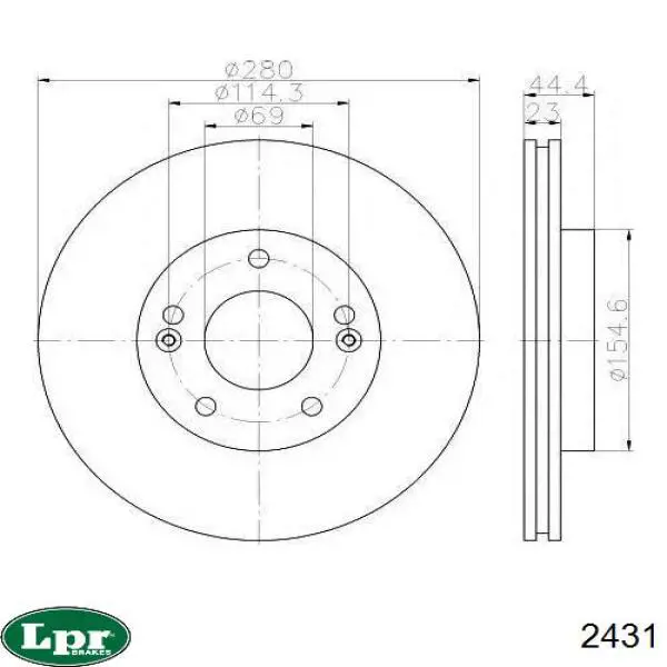 Купити 2431 LPR Головний циліндр зчеплення