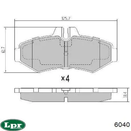Циліндр головний гальма (Гідротормоз) LPR 6040 ціна, від 19.00 USD
