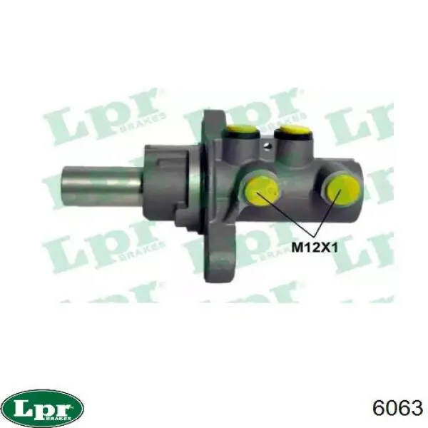Циліндр головний гальма (Гідротормоз) LPR 6063 ціна, від 87.83 USD