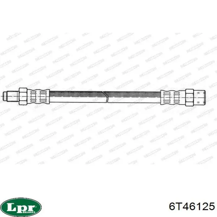 Купити 6T46125 LPR Шланг гальмівний задній