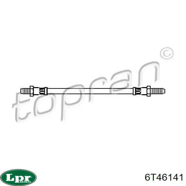 Шланг гальмівний задній LPR 6T46141 ціна, від 4.40 USD