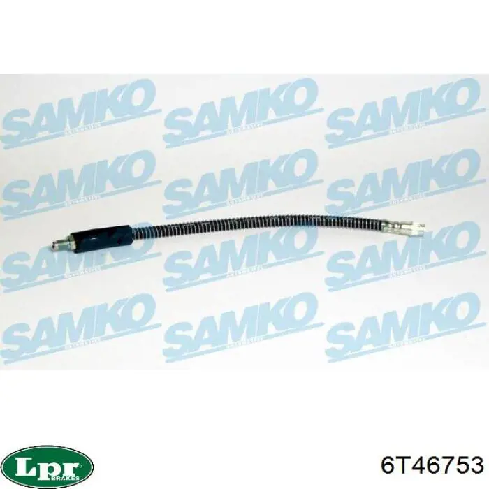 6T46753 LPR Гнучка гальмівна трубка передня
