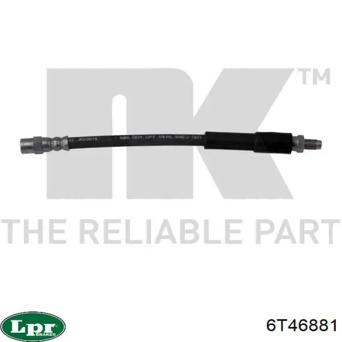 Шланг гальмівний задній LPR 6T46881 ціна, від 4.62 USD