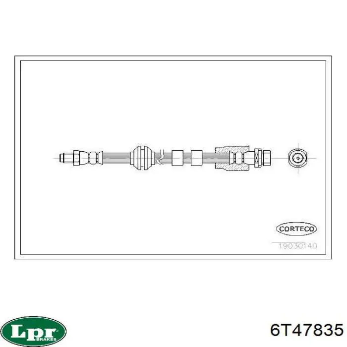 Купити 6T47835 LPR Гальмівні шланги передні