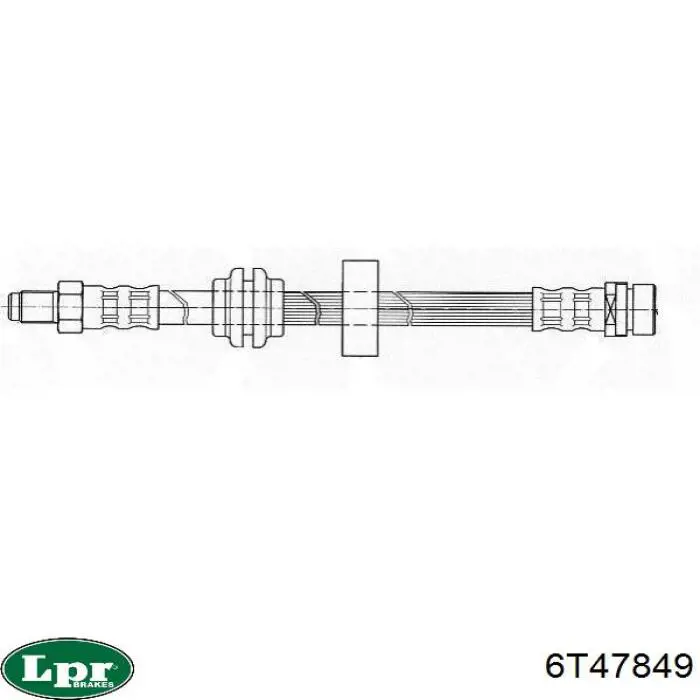 Шланг гальмівний задній LPR 6T47849 ціна, від 6.60 USD